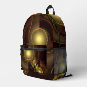 Mochila Impresa Arte abstracto de conexión íntima