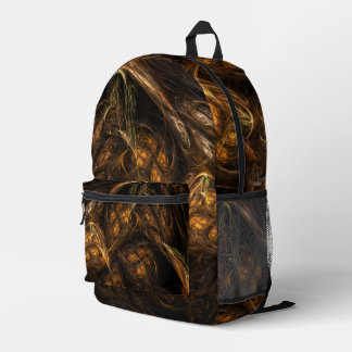 Mochila Impresa Arte abstracto de la Madre Tierra