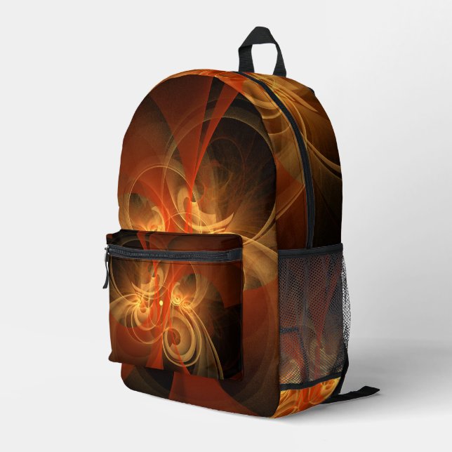 Mochila Impresa Arte abstracto de magia matutina (Esquina derecha trasera )