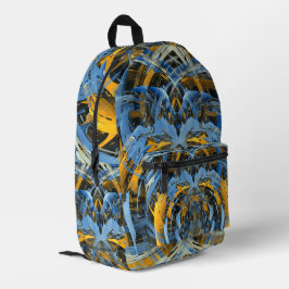 Mochila Impresa Arte abstracto moderno de hielo giratorio