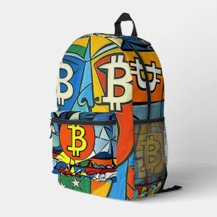 Mochila Impresa Arte de Bitcoin