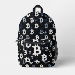 Mochila Impresa Arte de Bitcoin (BW-A) pintura al óleo
