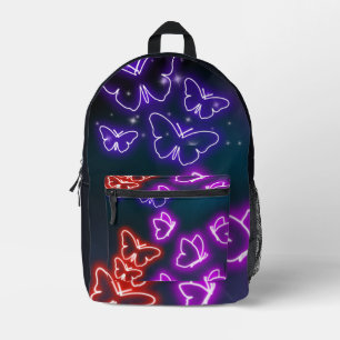 Mochila Impresa Arte de fantasía botánica colorida