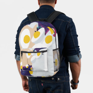 Mochila Impresa Arte de Huevo RG RA