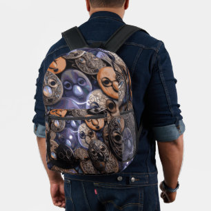 Mochila Impresa Arte de huevo RG RA