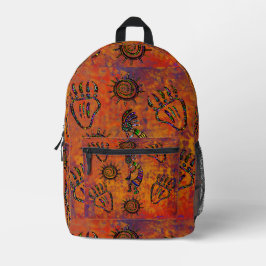 Mochila Impresa Arte de Kokopelli