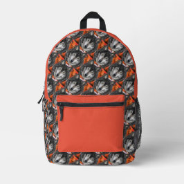 Mochila Impresa Arte de Lobo