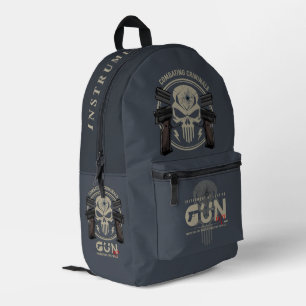 Mochila Impresa Arte de monograma de arma (2)