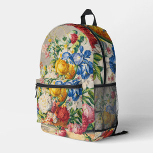 Mochila Impresa Arte de Pared Botánico Floral Pastel Elegante Vint