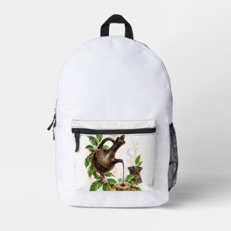 Mochila Impresa Arte mural tradicional ceremonia de café etíope Po