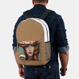 Mochila Impresa arte nuevo viaje genial diseñador hongo viaje