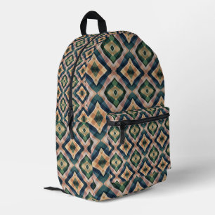 Mochila Impresa Arte simétrico tribal de moda