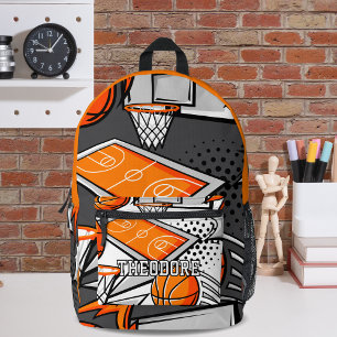 Mochila Impresa Artículos Geniales de Baloncesto de Dibujos Animad