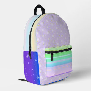 Mochila Impresa Artista multicolor púrpura claro