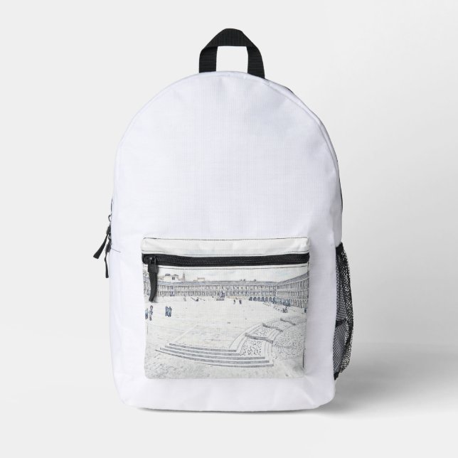 Mochila Impresa Artistic Halifax Piece Hall Heritage Landmark (Anverso)