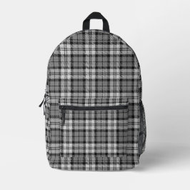 Mochila Impresa Ash Gray Blackwatch Campbell Tartan Plaid