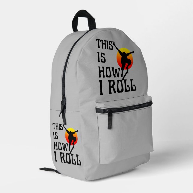 Mochila Impresa Así es como rollo (Esquina izquierda trasera)