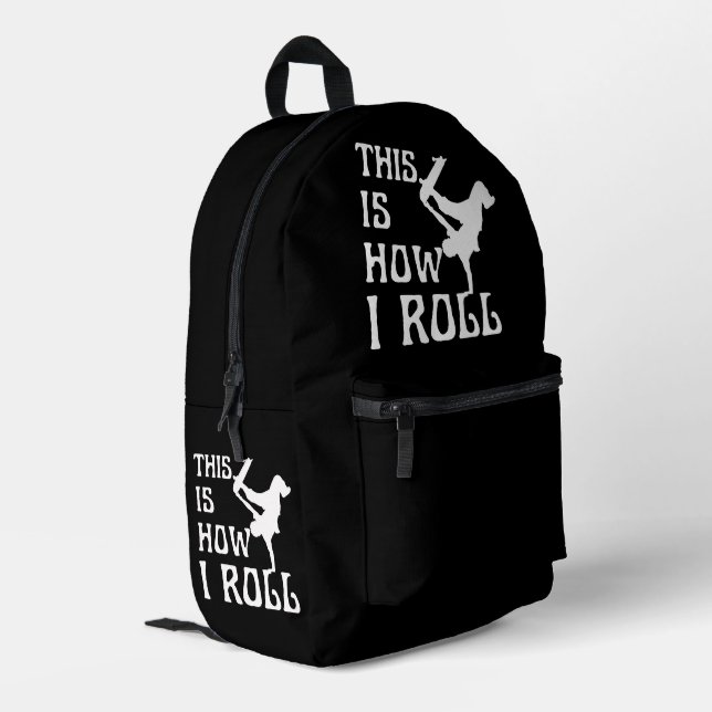MOCHILA IMPRESA ASÍ ES COMO RUEDO (Esquina izquierda trasera)