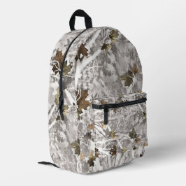 Mochila Impresa Aspecto de camuflaje para cazar en invierno