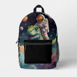 Mochila Impresa Astronaut on Dino in Space 