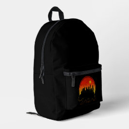 Mochila Impresa Atardecer de oso en la ciudad