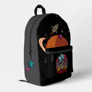 Mochila Impresa Atlas Astronauta Sosteniendo la Tierra Galaxia de 
