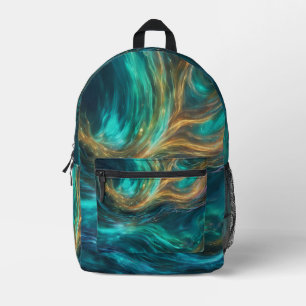 Mochila Impresa Aurora Abstract Backpack