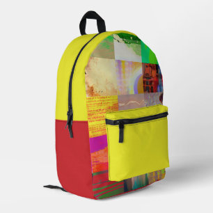 Mochila Impresa Autobús 1521 Arte abstracto de fallas cibernéticas