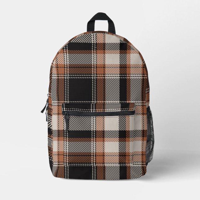 Mochila Impresa Autumn Hues Plaid (Anverso)