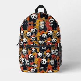 Mochila Impresa Autumn Pandas