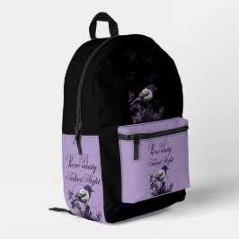 Mochila Impresa Ave en perfecta armonía | Escena botánica