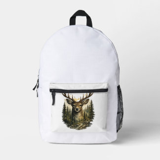 Mochila Impresa Aventura en el bosque majestuoso de ciervos Natura
