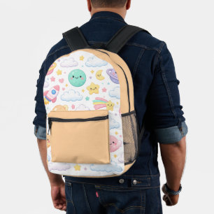 Mochila Impresa Aventura Espacial Pastel Soñadora