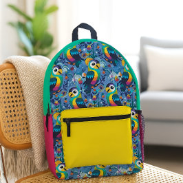 Mochila Impresa Aves tropicales