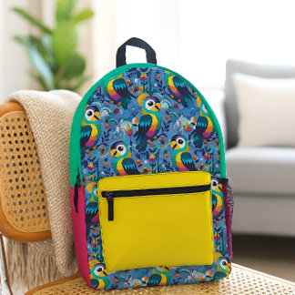 Mochila Impresa Aves tropicales