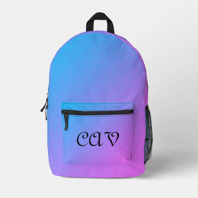 Mochila Impresa Azul de Cornflower (Anverso)