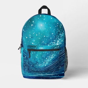 Mochila Impresa Azul de lluvia