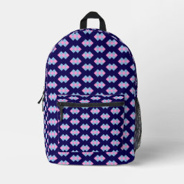 Mochila Impresa Azul Diamante