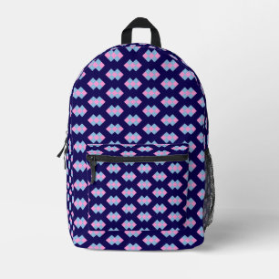 Mochila Impresa Azul Diamante