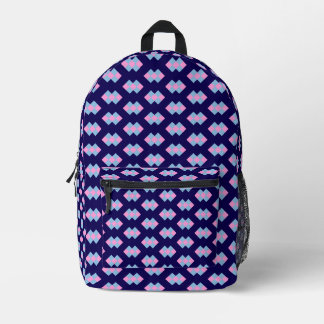 Mochila Impresa Azul Diamante