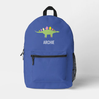 Mochila Impresa Azul personalizado de dinosaurio chino