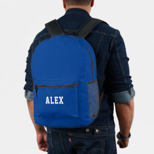 Mochila Impresa Azul simple personalizado