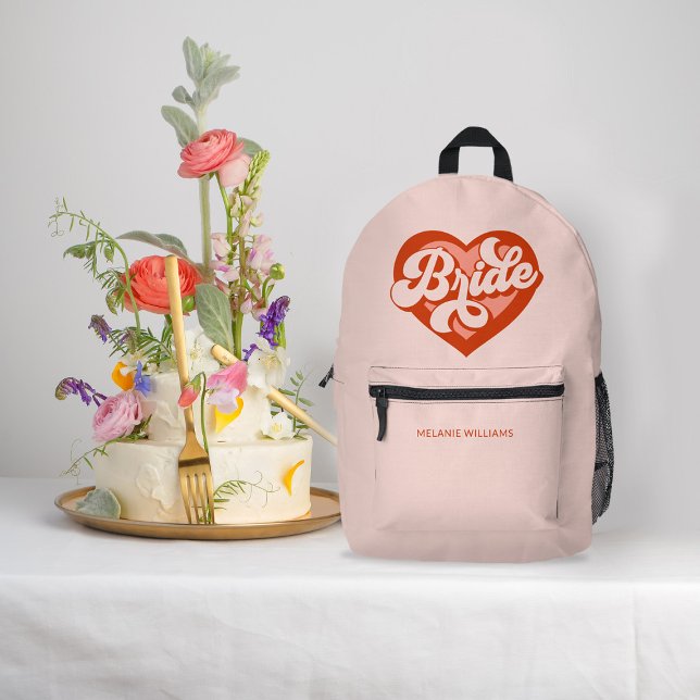 Mochila Impresa Bachelorette Bride Babe Tribe Squad Heart (Subido por el creador)