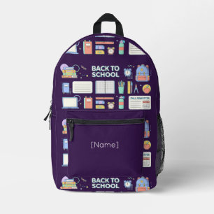 Mochila Impresa Back to School Supplies / Regreso Útiles Escolares