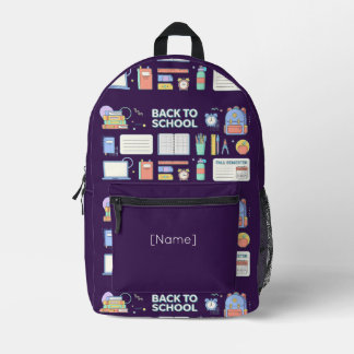 Mochila Impresa Back to School Supplies / Regreso Útiles Escolares