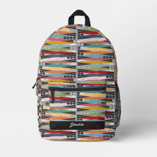 Mochila Impresa Backgammon de edad atómica retro