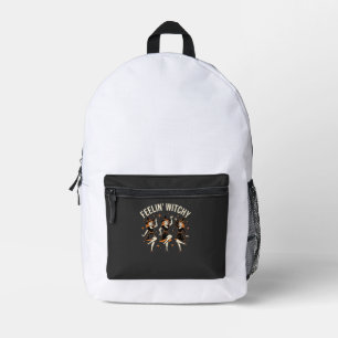 Mochila Impresa Baile de Bruja de Halloween con Vibra de Bruja