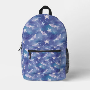 Mochila Impresa Bajo El Mar: Tiburones