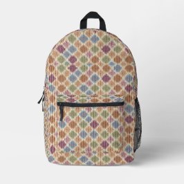Mochila Impresa Baldosas Terrosas