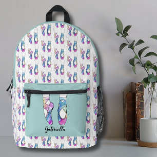Mochila Impresa Ballet de nombre personalizado